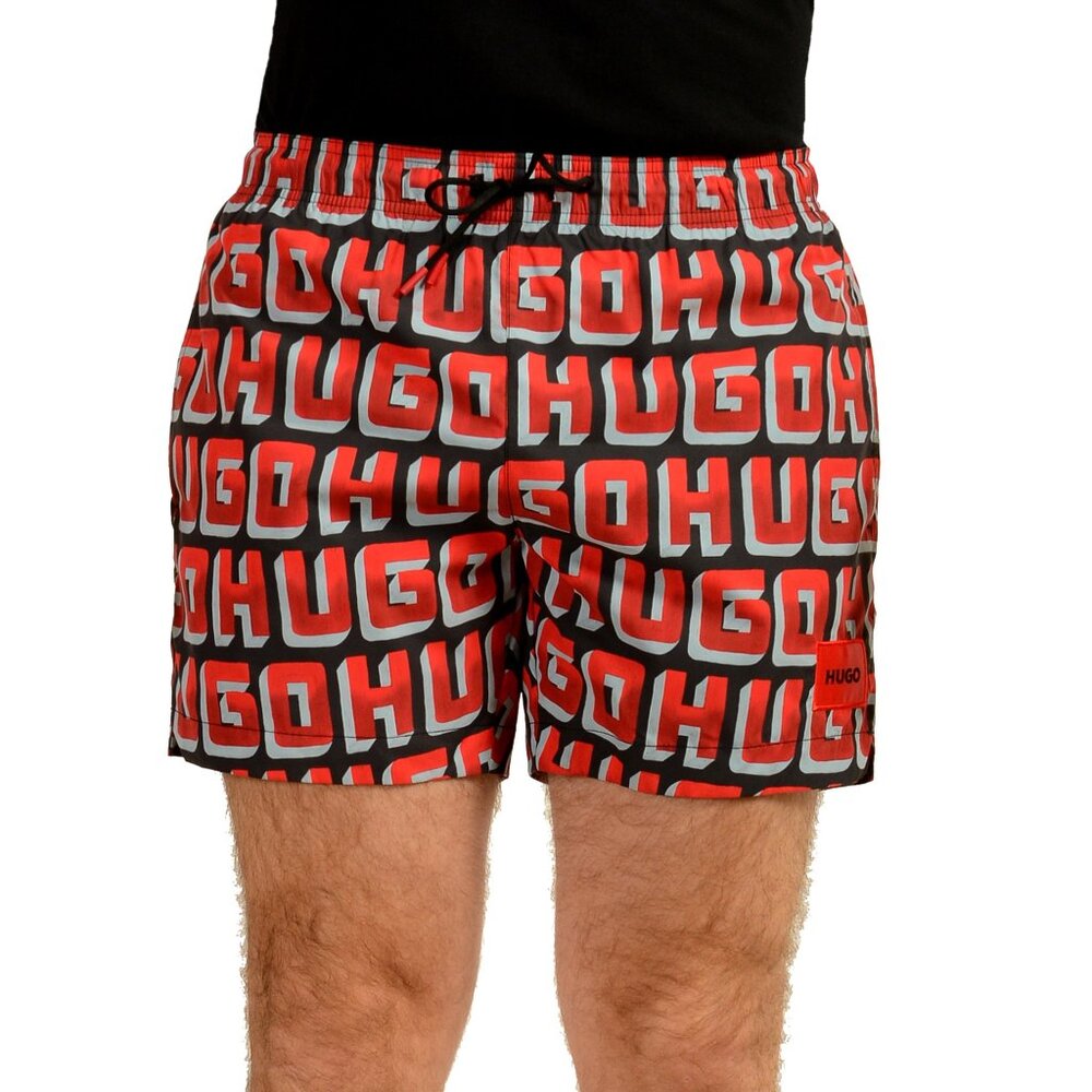 Hugo Boss Men's "VICE" Logo Print Swim Board Shorts US M IT 50